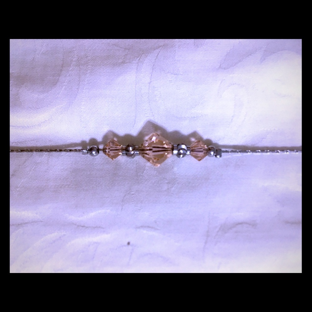 Bracelet with peach accents